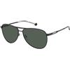 POLAROID PLD 2160/G/S/X Sunglasses, Nero Opaco, 62mm, 13mm Men's