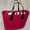 O bag MINI - Borsa Nuova Originale O bag col. Tomato Int. Zebra Manici Nero