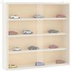 Gecheer Mobili con Vetrina Parete con Ante 40x8,5x37 cm,Credenza Vetrina Soggiorno,Espositore da Parete per Oggetti da Collezione,vetrina espositiva per collezionismo,P4017385