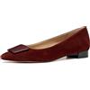 Geox Donne D GISELDA15 Ballet Flat, Brown, 37,5 EU, Marrone, 37.5 EU