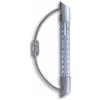 TFA Dostmann Termometro analogico per finestra ORBIS con supporto in acciaio inox, 14.6015, resistente alle intemperie, misurazione della temperatura esterna, argento