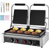 VEVOR Piastra Tostapane da 3600 W Doppia Piastra Elettrica per Panini in Acciaio Inox, Griglia per Panini da 48 x 23 cm con Controllo della Temperatura, per Hamburger, Bistecche e Pancetta