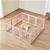 VEVOR Box per Parto di Cani Cuccioli 154x150x60 cm, Recinto per Parto in Plastica per Cani Taglia Grande, Impermeabile con Finestre Trasparenti Serratura per Porta, Kit per Animali Domestici