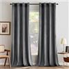 MIULEE Tende Velluto Grigio per Interni Tenda Moderne, Eleganti Tenda per Camera da Letto Salotto e Soggiorno, 2 Pezzi Tende Oscuranti Termiche per Interni Velluto con Occhielli L 140 x A 300 CM