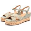 GIOSEPPO Gilsum, Sandalo Espadrillas con Zeppa Donna, Grigio, 39 EU