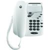 Motorola Voice Telefono fisso CT1 - 3 tasti di selezione diretta, 10 memorie, funzione muto, indicatore LED di chiamata persa, montaggio a parete, ideale per casa o ufficio