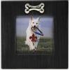 Lawrence Frames Wash Dog Frame with Bone Ornament, 4 da 10,2 cm, Nero