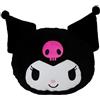 CHARACTER WORLD Cuscino a forma di coniglio con licenza ufficiale Hello Kitty Kuromi, perfetto per camera da letto o soggiorno, 33 x 40 cm