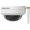 Foscam D4Z Telecamera di sicurezza IP esterna anti-vandalica IK10 bianco 4 MP Zoom x4 compatibile con Alexa Rilevamento Umano Intelligente AI