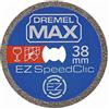 Dremel MAX Disco da taglio ad elevate prestazioni (SC545DM) Disco da taglio diamantato da 38 mm con sistema EZ SpeedClic, massima durata