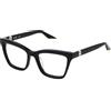 FURLA Vfu763 Montature per Occhiali da Vista, Nero luccicante, 51/140/19 Donna