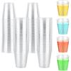 CoKeeSun 100 Pezzi Bicchieri Plastica, 5cl/50ml Bicchieri da Shot in Plastica Rigida, Bicchieri da Liquore Trasparenti, Bicchierini da Colpo Riutilizzabili per Degustazioni, Feste, Campeggio, Pub