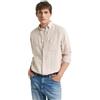 GANT Reg Linen Stripe Shirt Camicia, Sabbia asciutta, XXXL Uomo