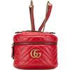 Gucci Pre-Owned - Zaino GG Marmont con design rotondo Matelasse in pelle 2016-2024 - Donna - pelle di vitello - Taglia unica - Rosso