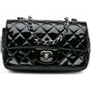 CHANEL Pre-Owned - Borsa a tracolla Classic Single Flap rettangolare con finitura lucida 2013-2014 - Donna - pelle lucida - Taglia unica - Nero
