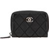 CHANEL Pre-Owned - Portamonete CC Wild Stitch in pelle di vitello trapuntata con zip 2014 - Donna - pelle di vitello - Taglia unica - Nero