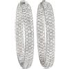 LB Exclusive - Orecchini Inside-Out in oro bianco 14 carati con diamanti - Donna - oro bianco 14kt/diamanti - Taglia unica - Argento