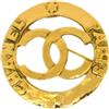 CHANEL Pre-Owned - Spilla con logo CC anni 1990-2000 - Donna - placcatura in oro - Taglia unica