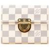 Louis Vuitton Pre-Owned - Portafoglio Koala piccolo in tela Damier Azur 2006 - Donna - tela - Taglia unica - Bianco