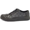 Gucci Pre-Owned - Sneakers con monogramma GG - Uomo - tela/poliuretano/pelle di vitello/pelle di vitello/gomma - 40.5 - Nero