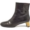 Gucci Pre-Owned - Stivali in pelle - Donna - pelle di vitello/pelle di vitello/pelle di vitello - 40.5 - Nero
