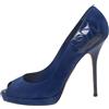Christian Dior Pre-Owned - Pumps con tacco 100mm - Donna - pelle/pelle/pelle scamosciata - 40.5 - Blu