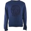 Versace Pre-Owned - Felpa con ricamo Medusa - Uomo - viscosa/poliammide/poliestere/cotone - XL - Blu