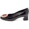 Louis Vuitton Pre-Owned - Pumps con punta quadrata 50mm - Donna - pelle/gomma/pelle lucida - 37 - Nero