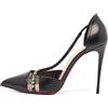 Christian Louboutin Pre-Owned - Pumps Spike Cross 100mm - Donna - PVC/pelle/pelle/pelle - 39 - Nero
