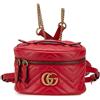 Gucci Pre-Owned - Zaino GG Marmont con design rotondo Matelasse in pelle 2016-2024 - Donna - pelle di vitello - Taglia unica - Rosso