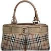 Burberry Pre-Owned - Borsa tote Haymarket Check - Donna - pelle/tela/tessuto - Taglia unica - Toni neutri