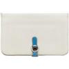 Hermès Pre-Owned - Portafoglio Dogon Duo GM in pelle Togo bicolore 2012 - Donna - pelle di vitello - Taglia unica - Grigio
