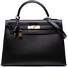 Hermès Pre-Owned - Borsa a tracolla Kelly II Sellier 32 in pelle Box Calf 2003 - Donna - pelle di vitello - Taglia unica - Nero
