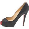 Christian Louboutin Pre-Owned - Pumps con glitter 115mm - Donna - pelle/pelle/Glitter - 36 - Nero