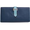 Hermès Pre-Owned - Portafoglio Bearn Swift in pelle Epsom bicolore 2015 - Donna - pelle di vitello - Taglia unica - Blu