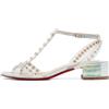 Christian Louboutin Pre-Owned - Sandali Faridaravie - Donna - PVC/PVC/pelle/pelle/gomma - 37.5 - Bianco