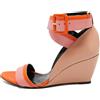 Pierre Hardy - Sandali Alpha con zeppa e design color-block 75mm Pre-owned - Donna - pelle di vitello/pelle di vitello/pelle di vitello - 40 - Toni