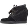 Louis Vuitton Pre-Owned - Sneakers in pelle - Donna - pelle scamosciata di vitello/gomma/pelle di vitello - 39.5 - Nero