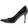 Gucci Pre-Owned - Pumps con tacco in bambù 95mm - Donna - pelle di vitello/pelle di vitello/pelle lucida - 38.5 - Nero