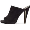 Louis Vuitton Pre-Owned - Mules in pelle scamosciata 85mm - Donna - pelle scamosciata/pelle/pelle - 39.5 - Nero