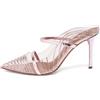 Malone Souliers - Mules Maureen con strass Pre-owned 85mm - Donna - pelle/PVC/pelle lucida/PVC - 40 - Rosa