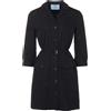 Prada Pre-Owned - Abito corto in popeline - Donna - cotone/cotone - Taglia unica - Nero