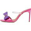 Malone Souliers - Sandali Emily in raso con fiocco Pre-owned 95mm - Donna - pelle/pelle scamosciata/PVC/raso - 39 - Rosa