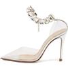 Gianvito Rossi - Pumps con decorazione Pre-owned 100mm - Donna - pelle/pelle/PVC/pelle/PVC - 35 - Bianco