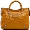 Balenciaga Pre-Owned - Borsa a tracolla Motocross Velo Giant 12 in pelle di agnello 2014 - Donna - pelle di agnello - Taglia unica - Giallo