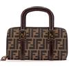 Fendi Pre-Owned - Portafoglio in tela con motivo Zucca e manico XX secolo - Donna - pelle di vitello/tela - Taglia unica - Marrone