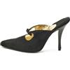 Ferragamo Pre-Owned - Mules 105mm in pelle - Donna - pelle/pelle/pelle scamosciata - 38.5 - Nero