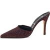 Gina - Pumps in pelle con tacco - Donna - pelle/glitter/pelle - 40 - Rosso