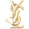 Saint Laurent Pre-Owned - Spilla con logo anni 2000 - Donna - placcatura in oro - Taglia unica