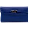 Hermès Pre-Owned - Portafoglio Kelly in pelle Chevre Mysore 2016 - Donna - pelle di vitello - Taglia unica - Blu